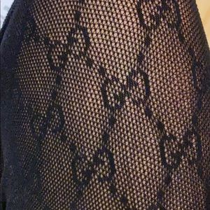 Gucci black GG tights